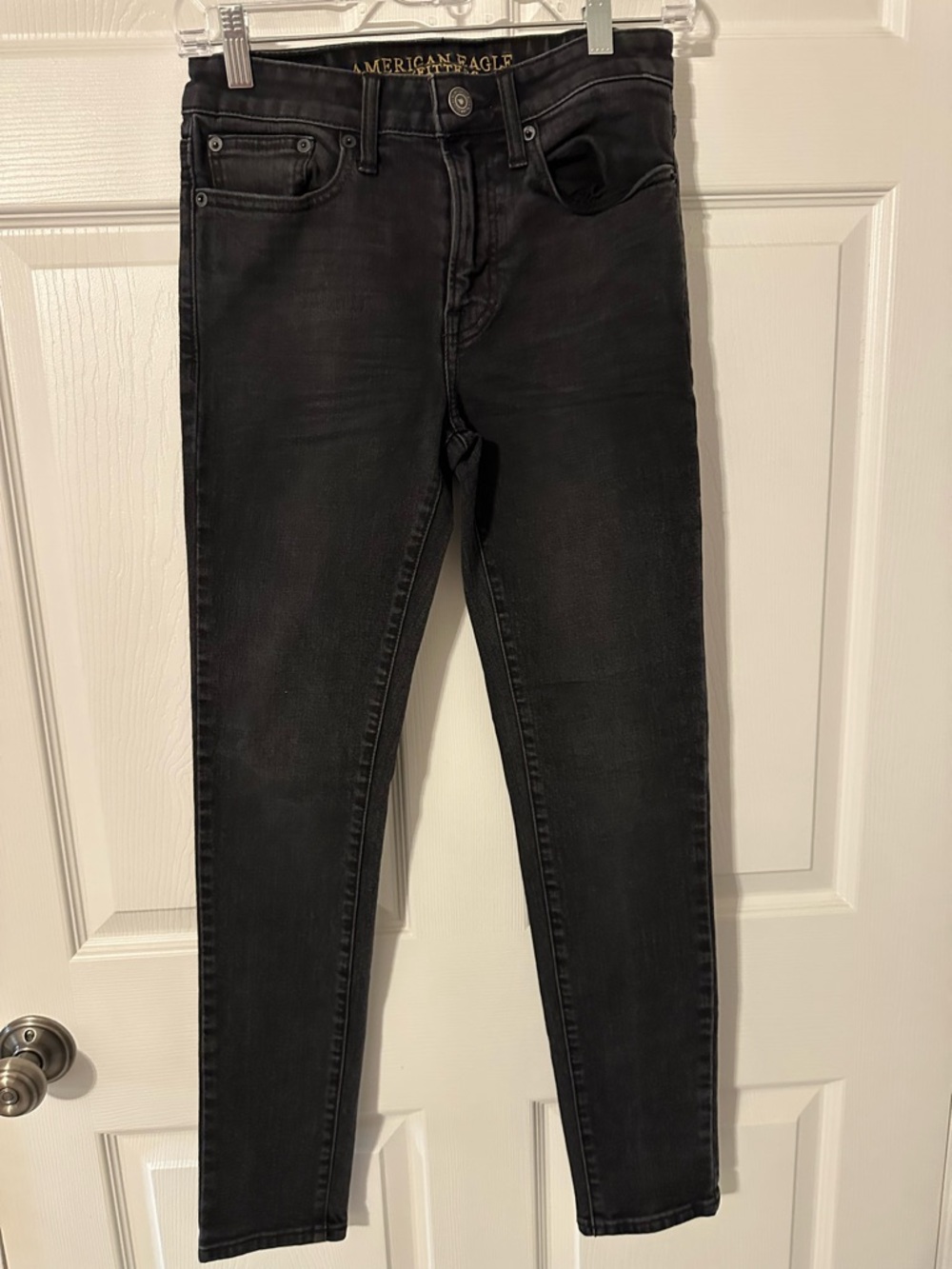 American Eagle Outfitters Men's Skinny Jeans - Black Wash